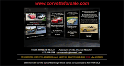 Desktop Screenshot of corvetteforsale.com